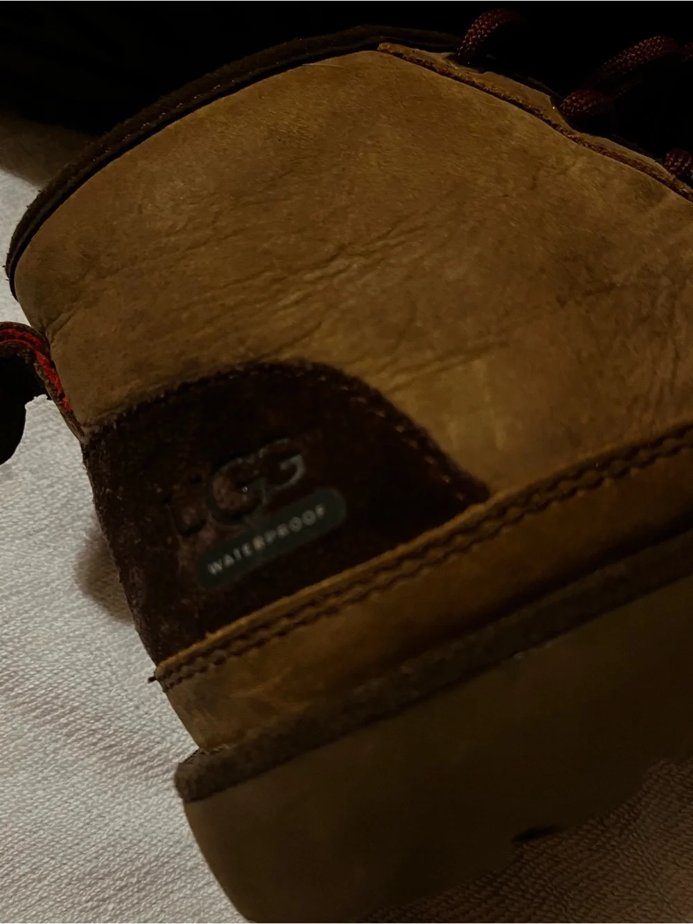UGG Kids Brown Lace-Up Waterproof Boots